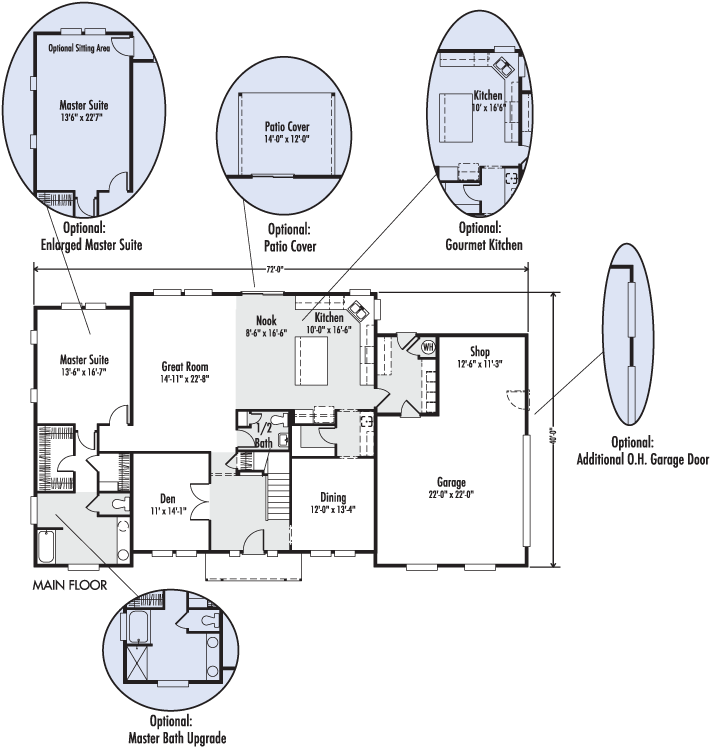 03 - Adair Mt Rainier Floor Plan (800x779), Png Download