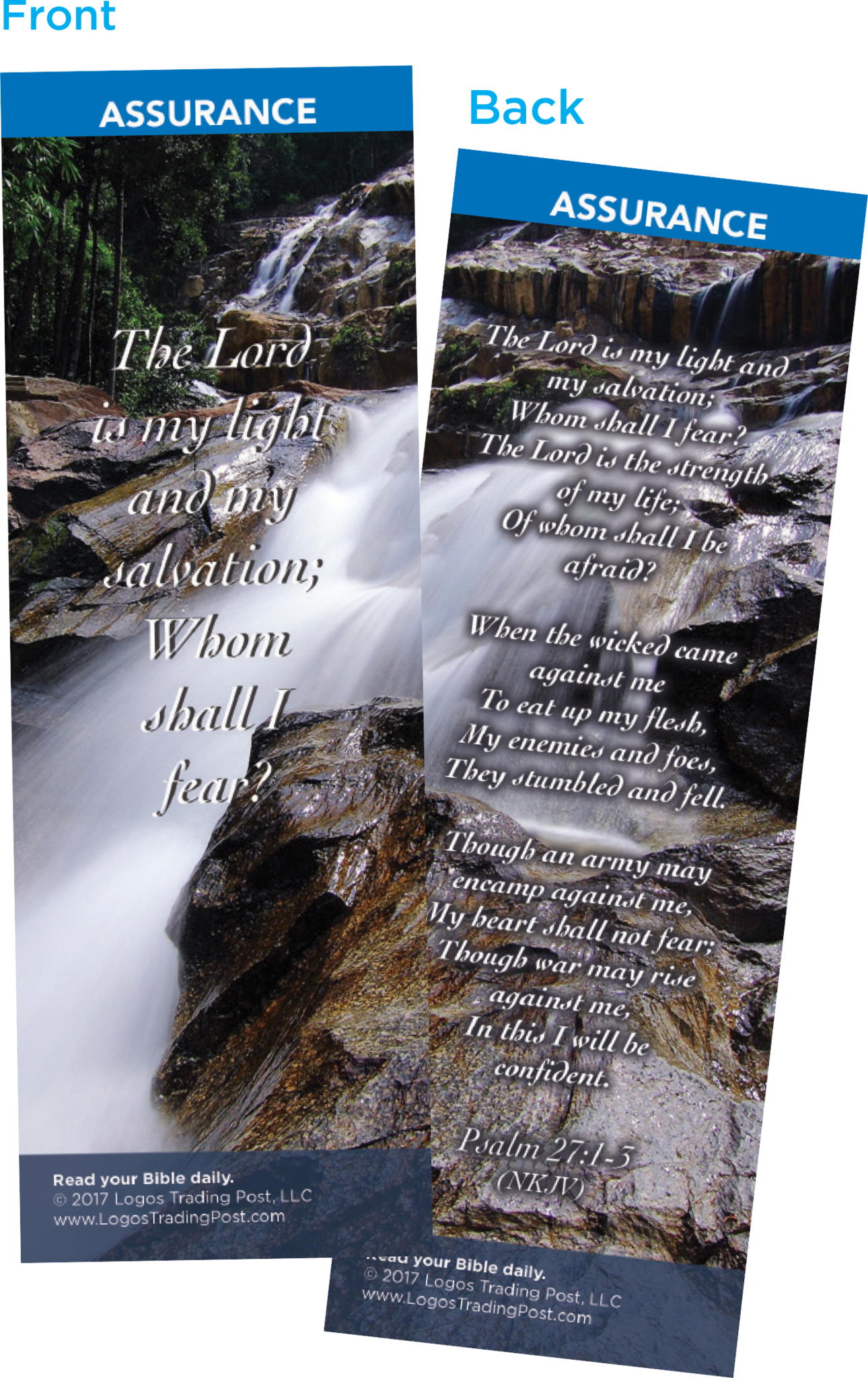 The Lord Is My Light And My Salvation Bookmarks, Pack - Logos Trading Post 178815 Bibl (1290x2048), Png Download
