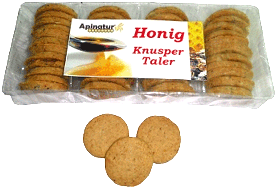 Honey Crunchy Coin - Apopharm Apinatur Honig-knusper-taler 180g (1,78/100g) (600x574), Png Download
