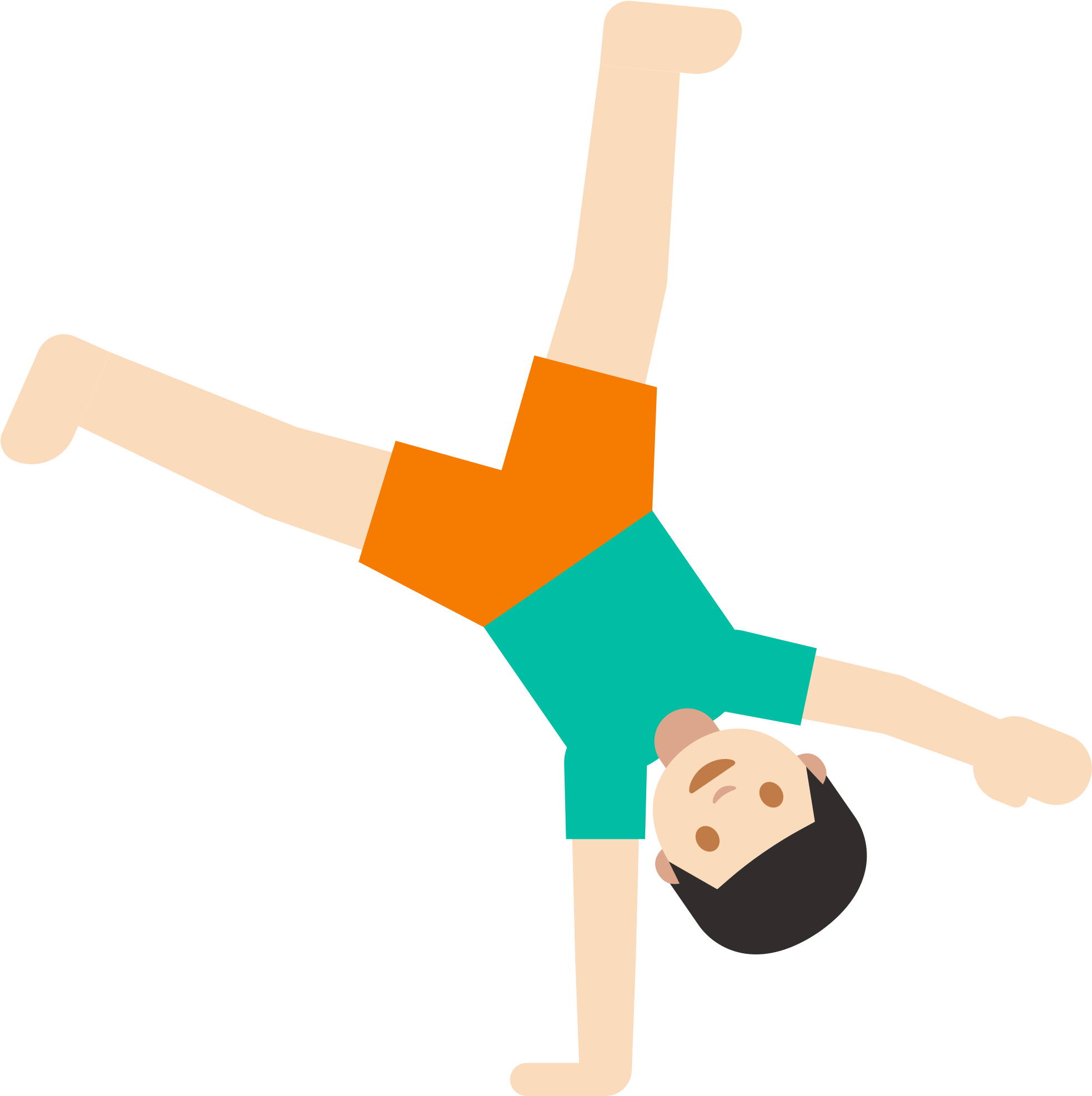 Open - Emoji Ginastica (2000x2000), Png Download