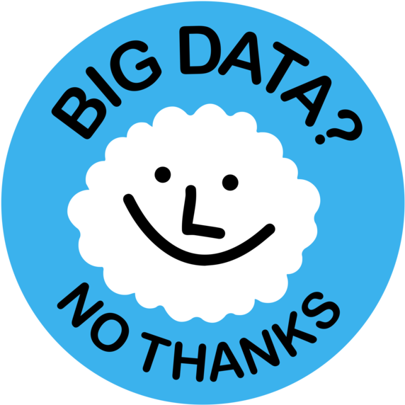 Nothing Here Yet - Big Data No Thanks (588x600), Png Download