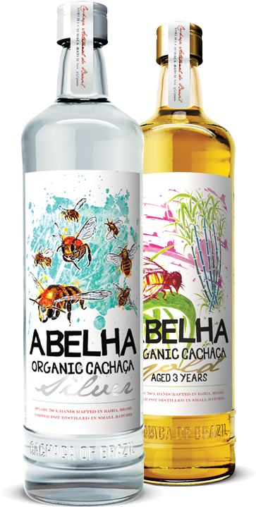 Abelha Silver Cachaca Gift Pack White Cachaca (647x793), Png Download