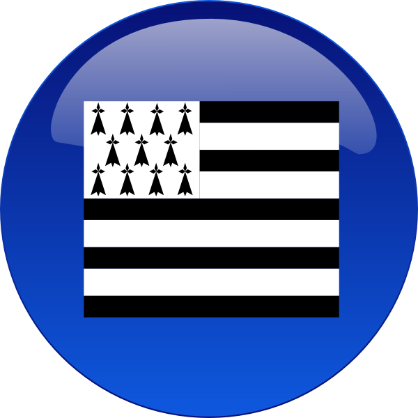 How To Set Use Brittany Flag Svg Vector (600x600), Png Download