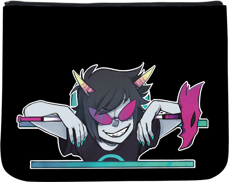 Terezi Sign Libra Sublimated Messenger Flap - Homestuck Terezi Sign Libra (1000x1000), Png Download