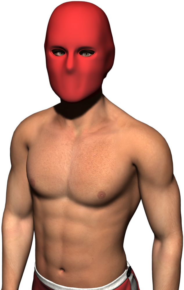 Random Luchador For The Mod - Barechested (1024x1024), Png Download
