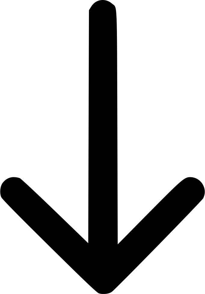 Png File Svg - White Down Arrow Psd (682x980), Png Download