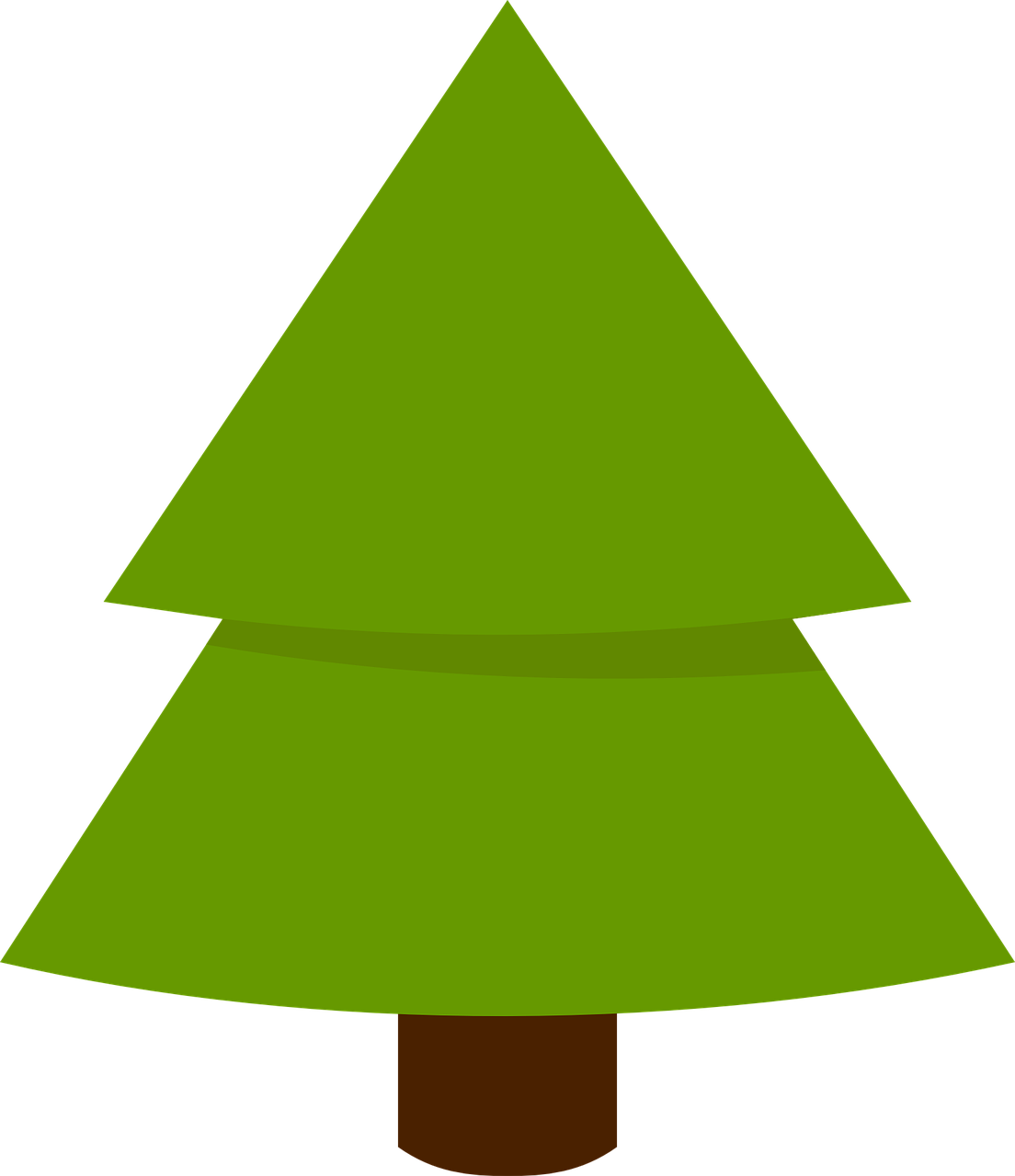 How To Draw A Christmas Tree - Christmas Tree (1104x1280), Png Download