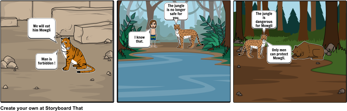 The Jungle Book - Cartoon (1164x385), Png Download