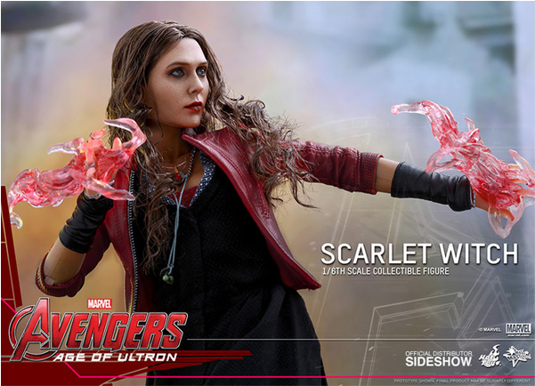 Age Of Ultron - Hot Toys 1:6 Scale Scarlet Witch Avengers Age Of Ultron (600x600), Png Download