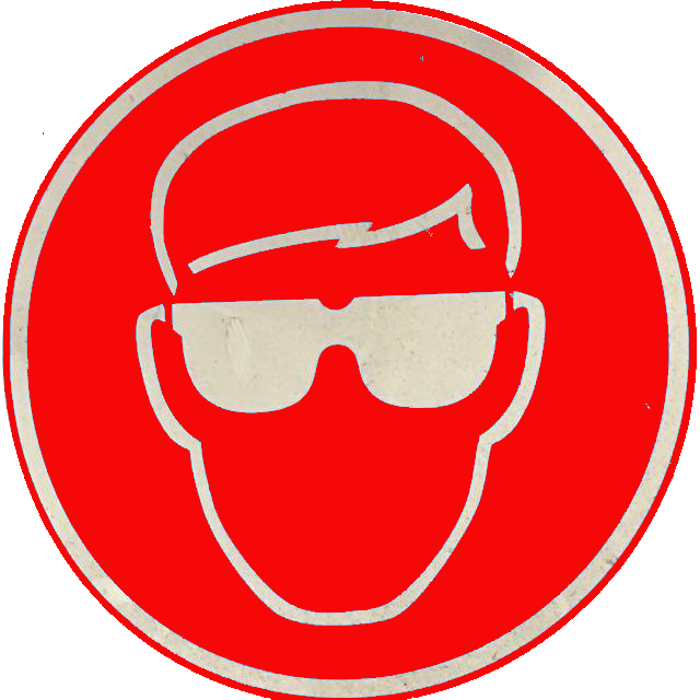 Avoid Eye Contact Warning (640x640), Png Download