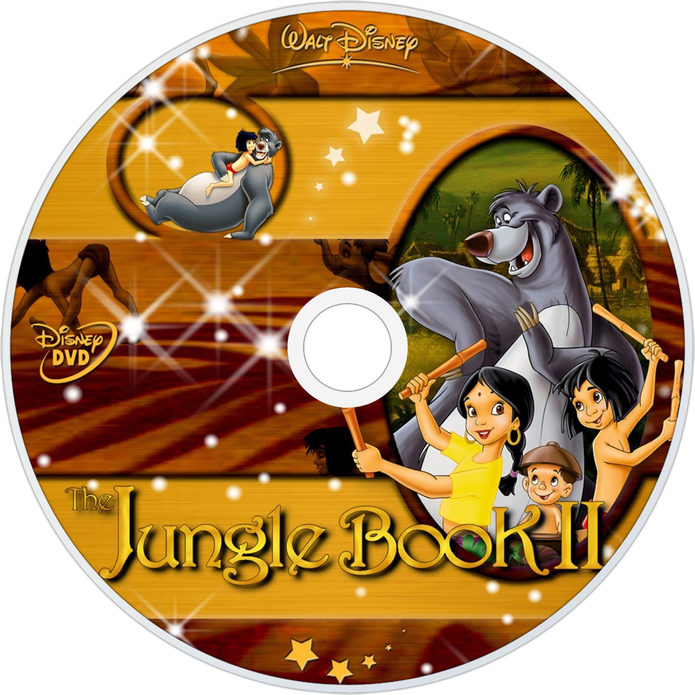 The Jungle Book 2 Dvd Disc Image - Jungle Book 2 Widescreen For Dvd (1000x1000), Png Download
