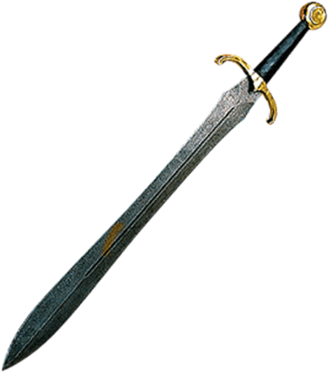Damascus Medieval Leaf Shaped Sword - Javelin Meaning (555x555), Png Download
