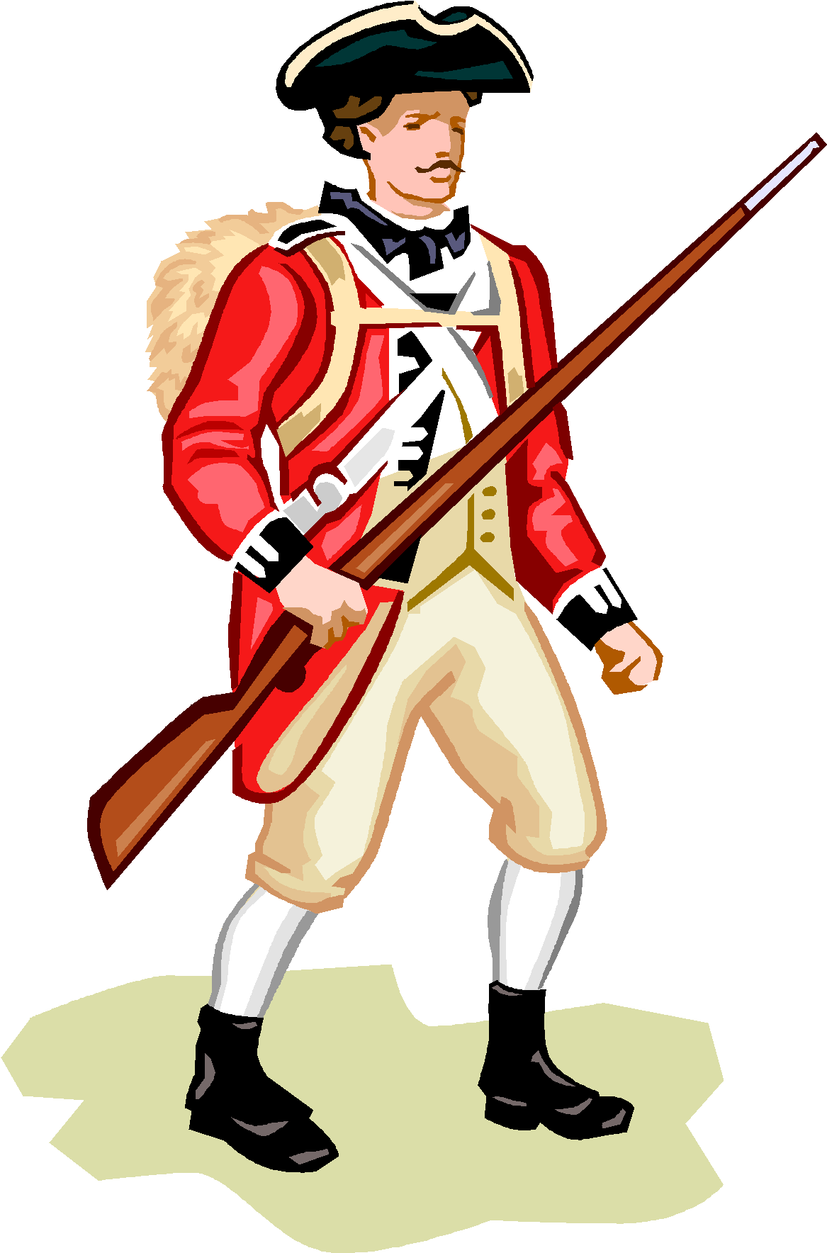 American Revolutionary War United States Kingdom - British Soldier American Revolution Clipart (1235x1880), Png Download
