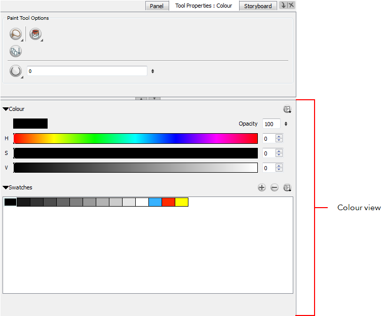 In The Colour View, Select A Colour From The Palette - Jpeg (775x623), Png Download