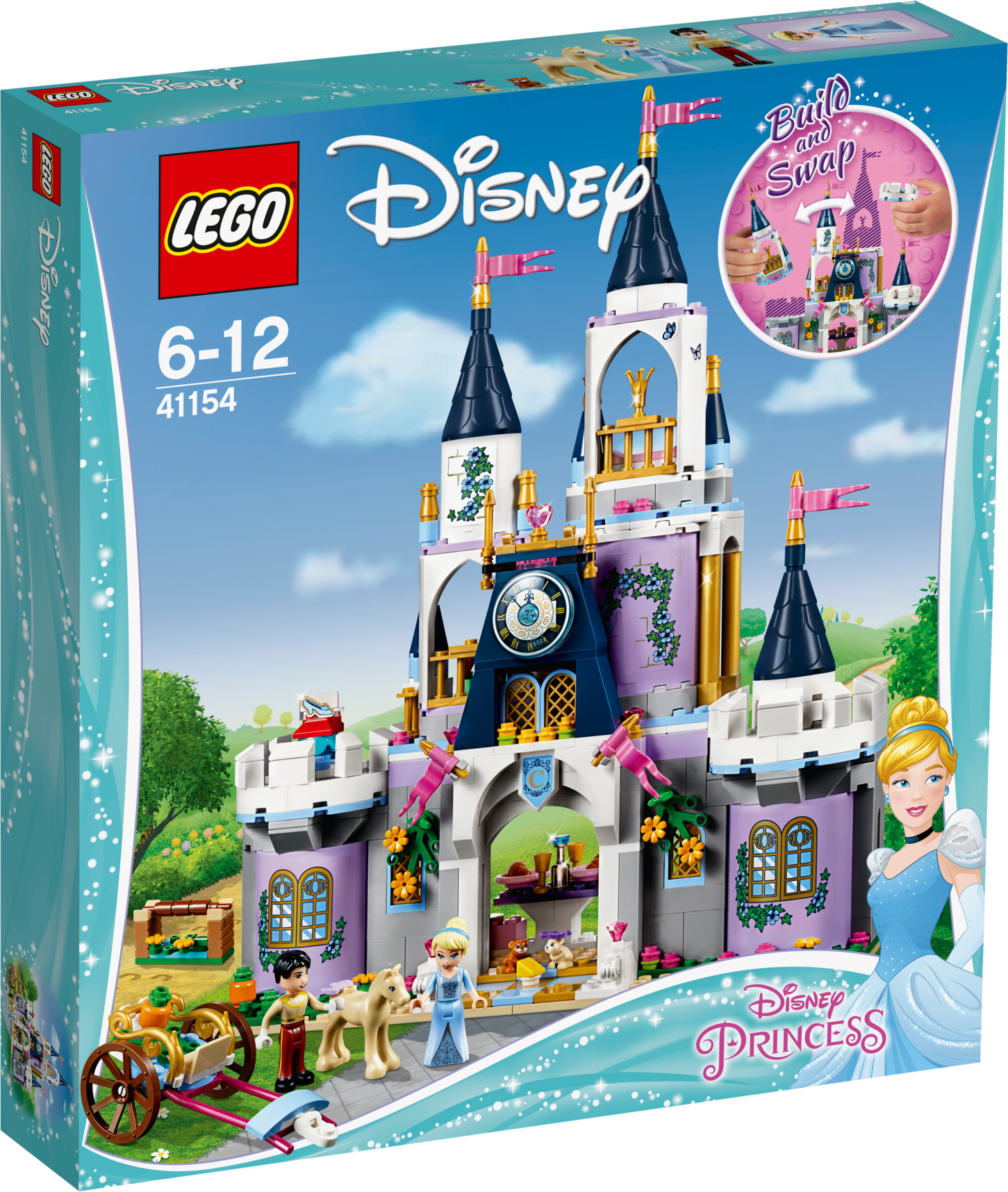 Disney 41154 Cinderella& - Cinderella's Dream Castle Lego (1451x1716), Png Download