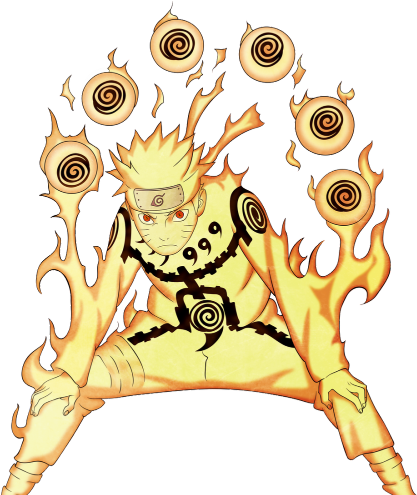 No Caption Provided - Naruto Chakra Mode 3 (834x989), Png Download