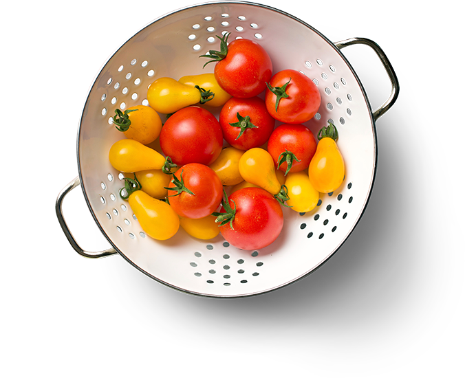 Collander Of Tomatoes - Colander (676x550), Png Download