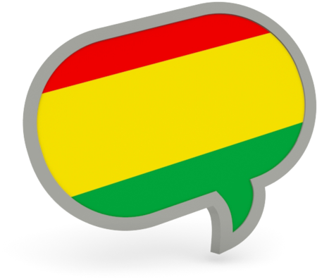 Language Speech Bubble Bolivia Country Flag Icon Transparent (640x480), Png Download