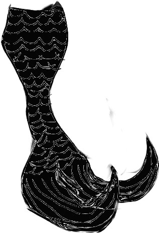 Clip Art Stock Png By Cookiebaby On Deviantart - Black Mermaid Tail Png (800x600), Png Download