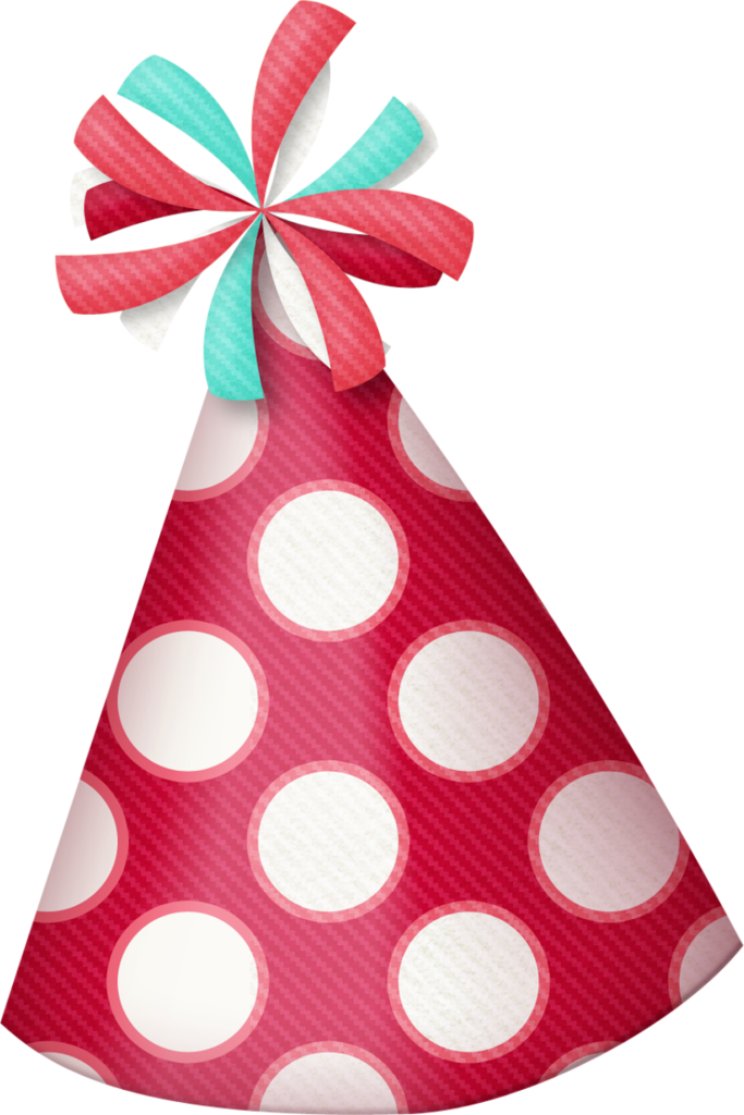 Birthday Hat Clipart Polka Dot Party Hat - Blue Birthday Hat Png (683x1024), Png Download