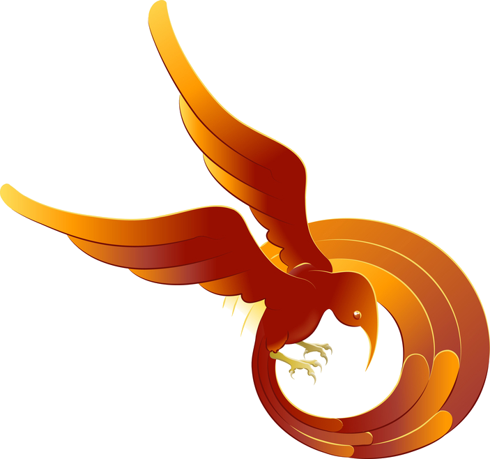 Phoenix - Abstract Bird (703x658), Png Download
