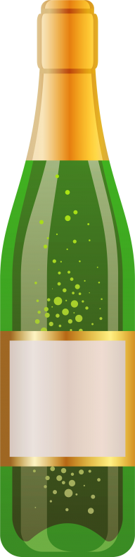 Wine Png Free Download - Bottle Wine Vector Png (192x789), Png Download
