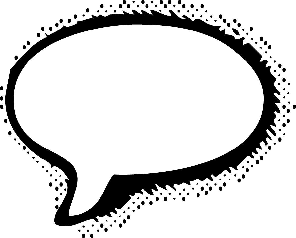 Speech Bubble Cartoon - Speech Bubble Comic Png (1196x960), Png Download