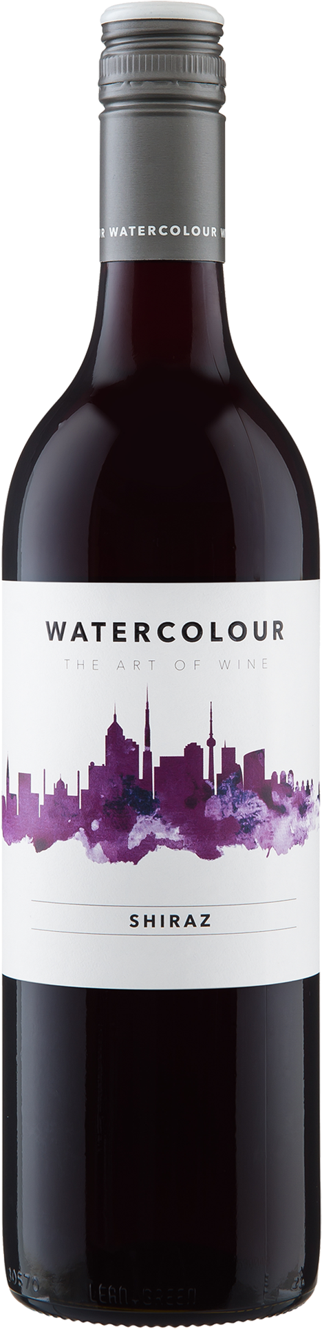 Watercolour Shiraz - Watercolour Wine Bottle Png (1600x2000), Png Download