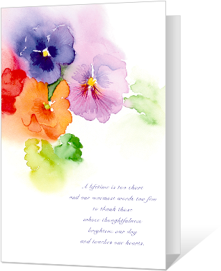 Warm Thanks Thank You Cards - Blue Mountain Resort (420x420), Png Download
