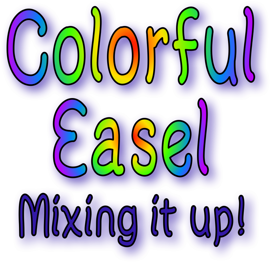 Colorful Easel Oil Paintings And Watercolors By Anawanitia - Graphic Design (1200x1200), Png Download