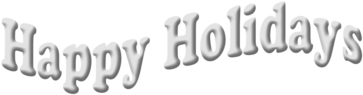 Happy Holidays Png Transparent (1243x355), Png Download