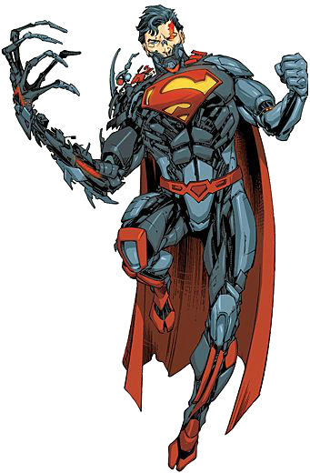 Cyborg Superman New 52 Dc Comics - Superman Cyborg Dc Comics (341x520), Png Download