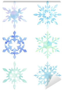 Set Of Snowflakes Isolated On White Background - Motif (400x400), Png Download