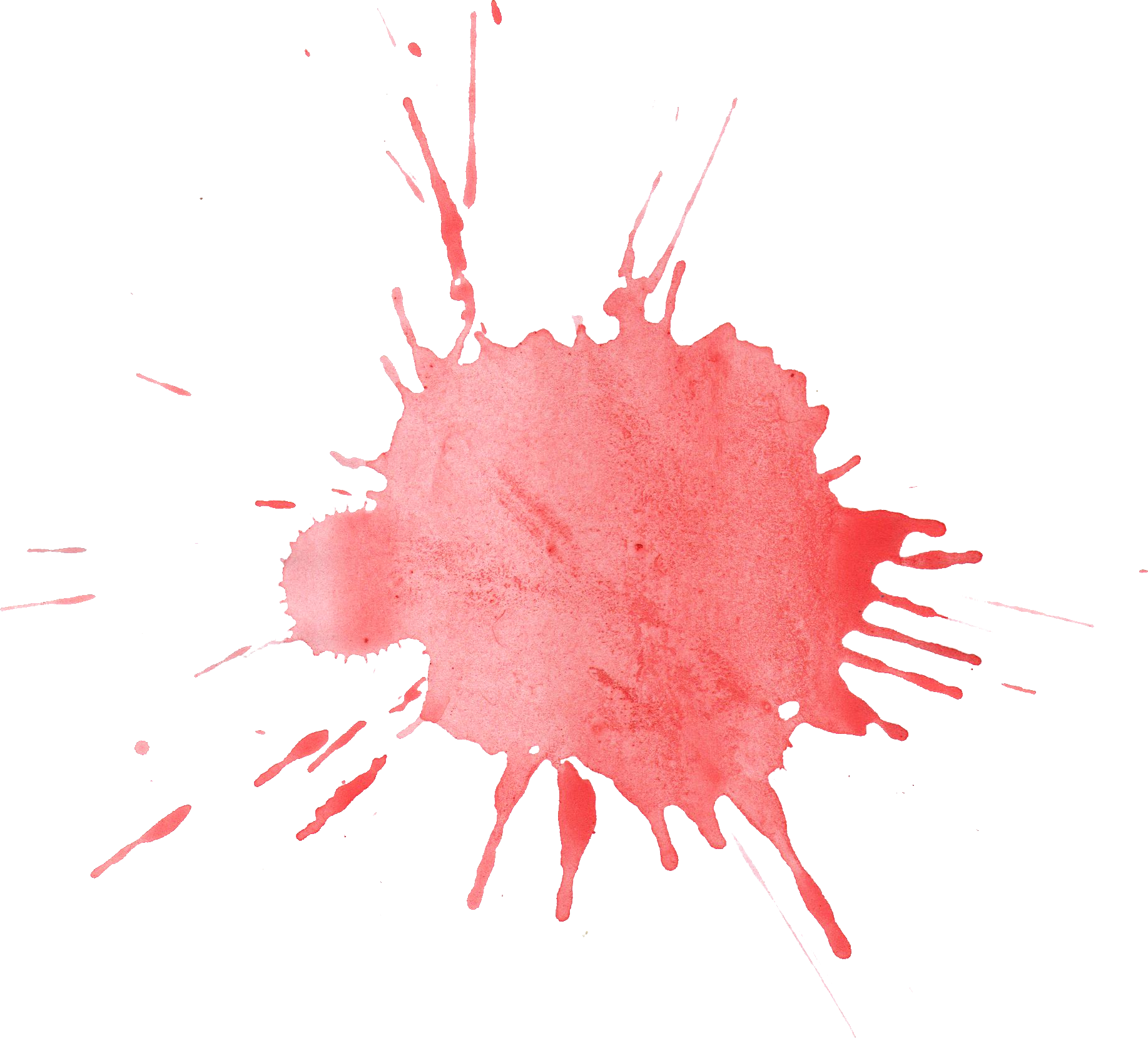 Watercolor Splatter Transparent For Kids - Watercolor Painting (1835x1659), Png Download