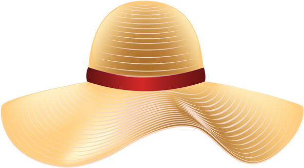 Sun Hat Png Clip Art Image - Sun Hat Clipart (600x336), Png Download