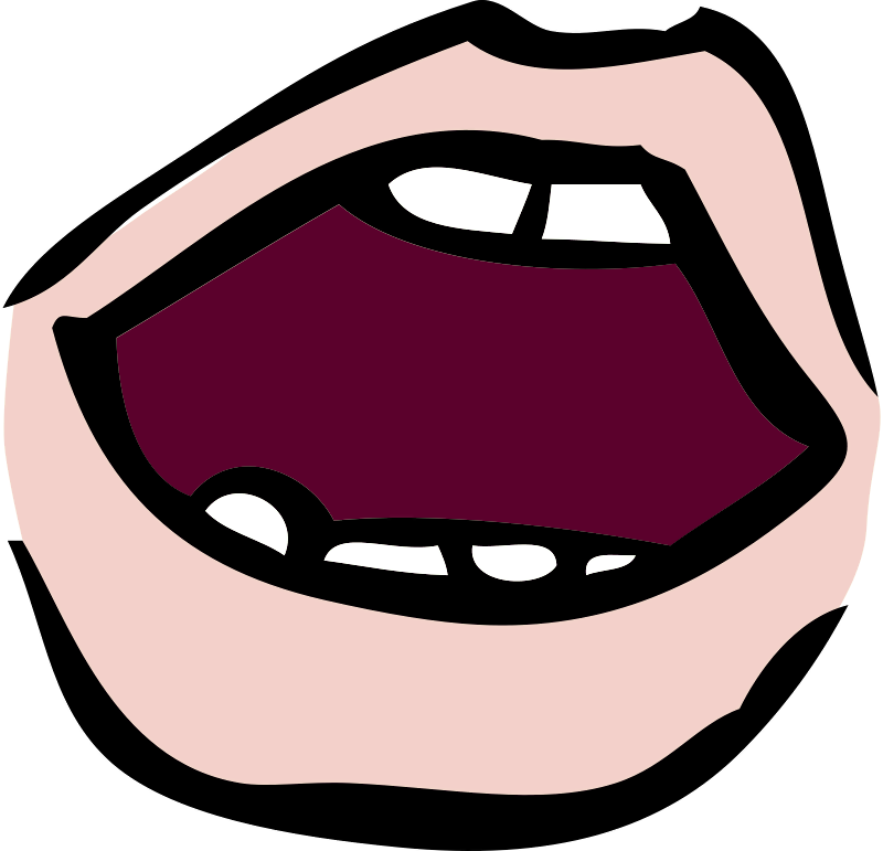 Mouth Talking Clipart (800x771), Png Download