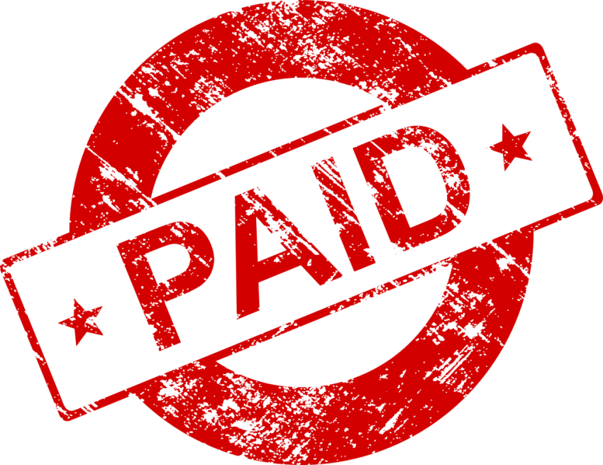 Free Png Paid Stamp Png Images Transparent - Paid Stamp Images Png (850x655), Png Download
