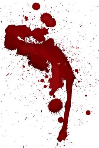 Pin By Rhonda Fogle On Creepy Halloween - Halloween Blood Splatter (333x500), Png Download