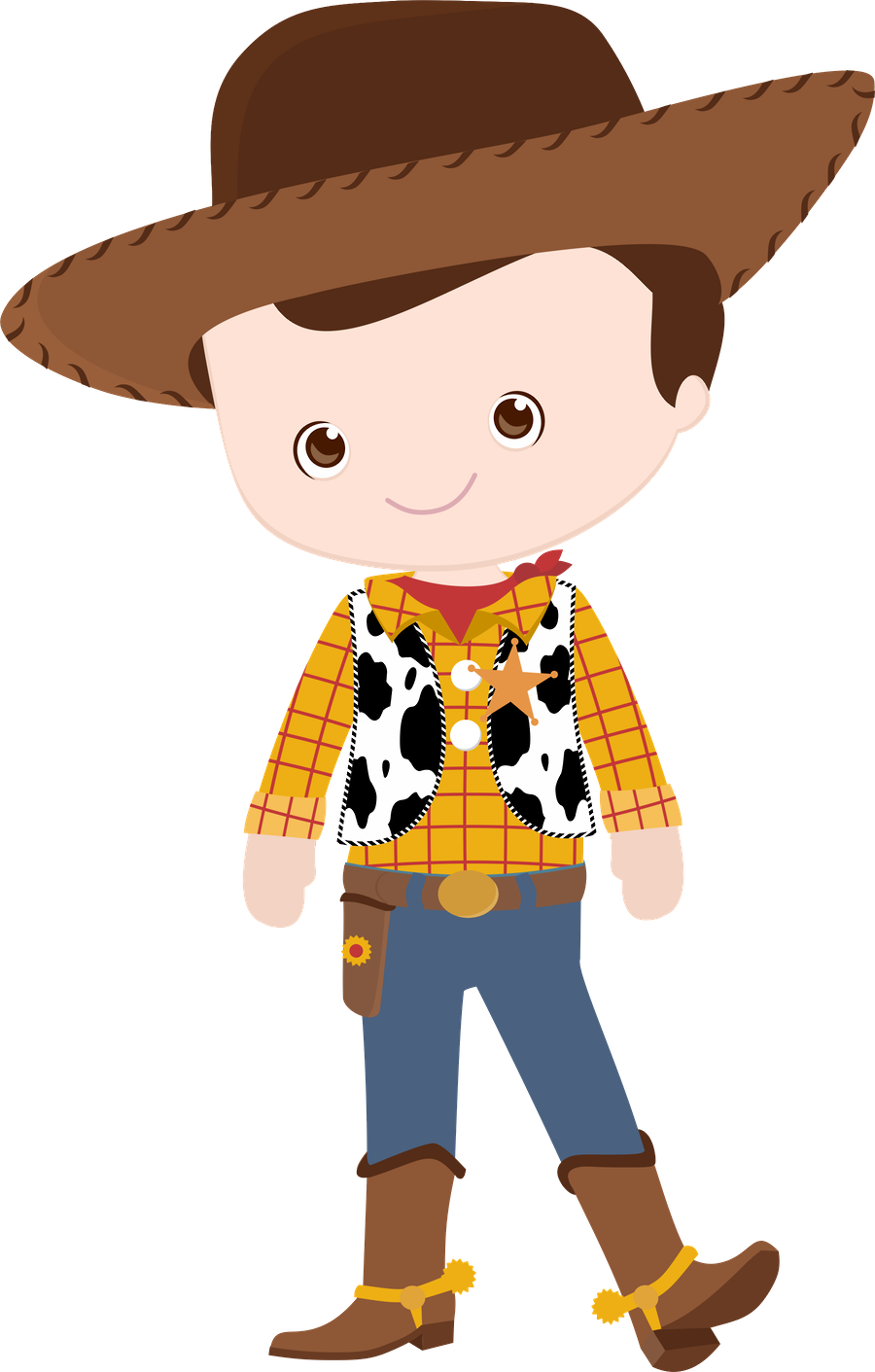 Cowboy Clipart Woody - Woody Toy Story Baby (900x1411), Png Download