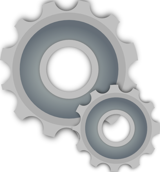 Free Icons Png - Gears Clip Art (552x594), Png Download