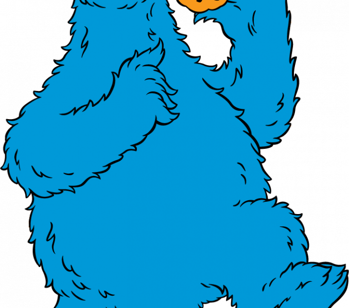 Cookie Monster Clipart Cookie Monster Clip Art Sesame - Sesame Street Cartoon Cookie Monster (678x600), Png Download