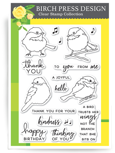 Birch Press Design A Little Birdie Clear Stamp Set - Birch Press Design A Little Birdie Clear Stamps Cl8120. (400x510), Png Download