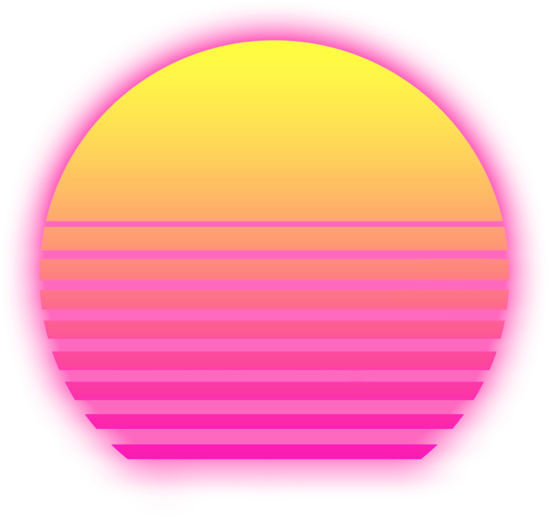 Free Icons Png - Retrowave Png (1024x1024), Png Download