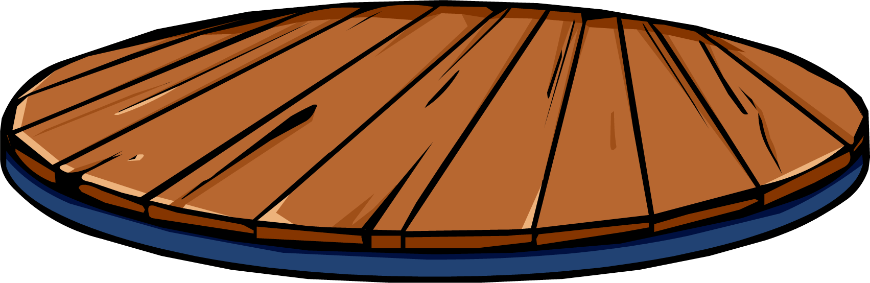 Band Stage - Png - Club Penguin Wooden Platform (1703x554), Png Download