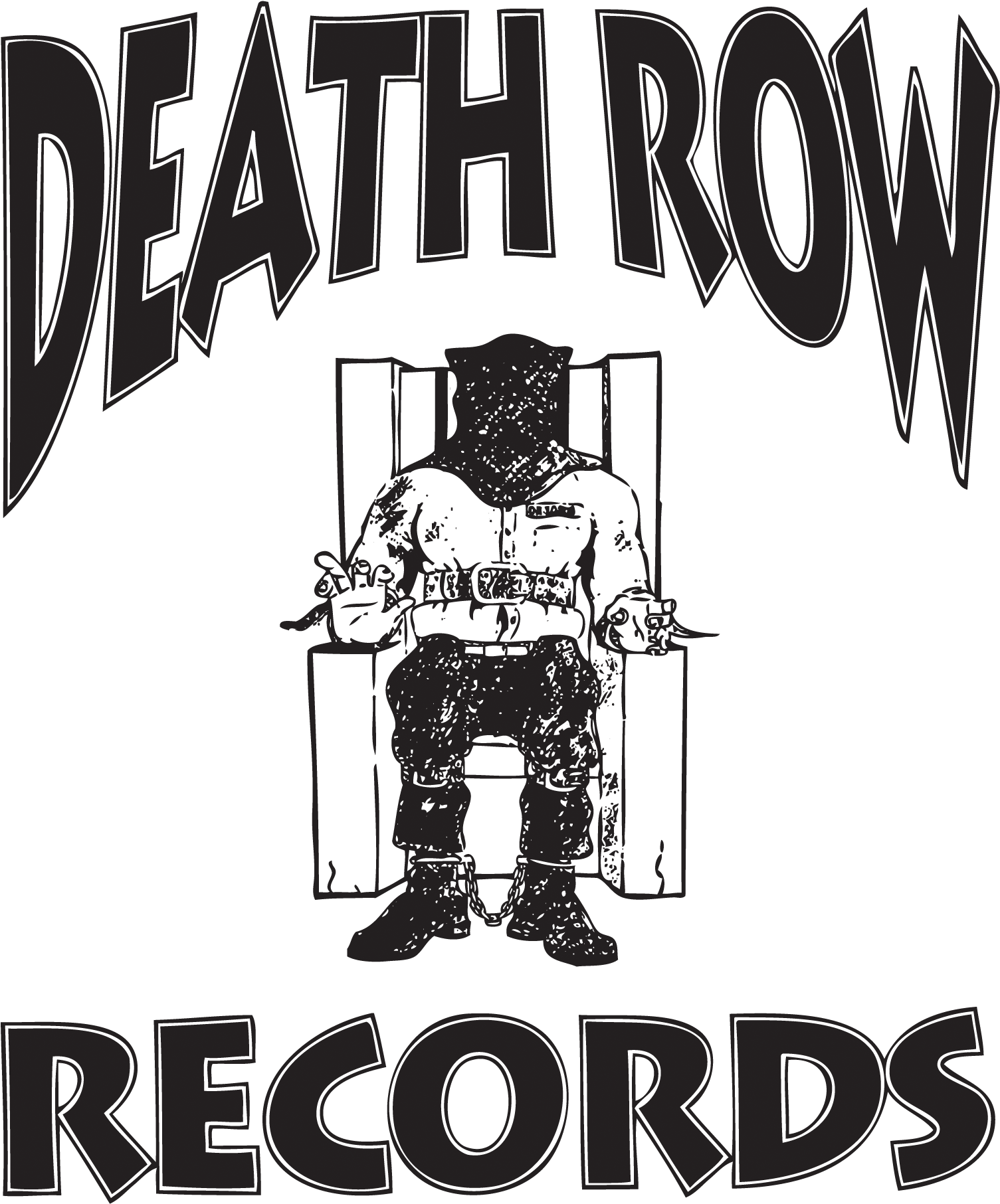 Png Black And White Video Karceno Tells The Truth Behind - Death Row Records Logo (875x1024), Png Download