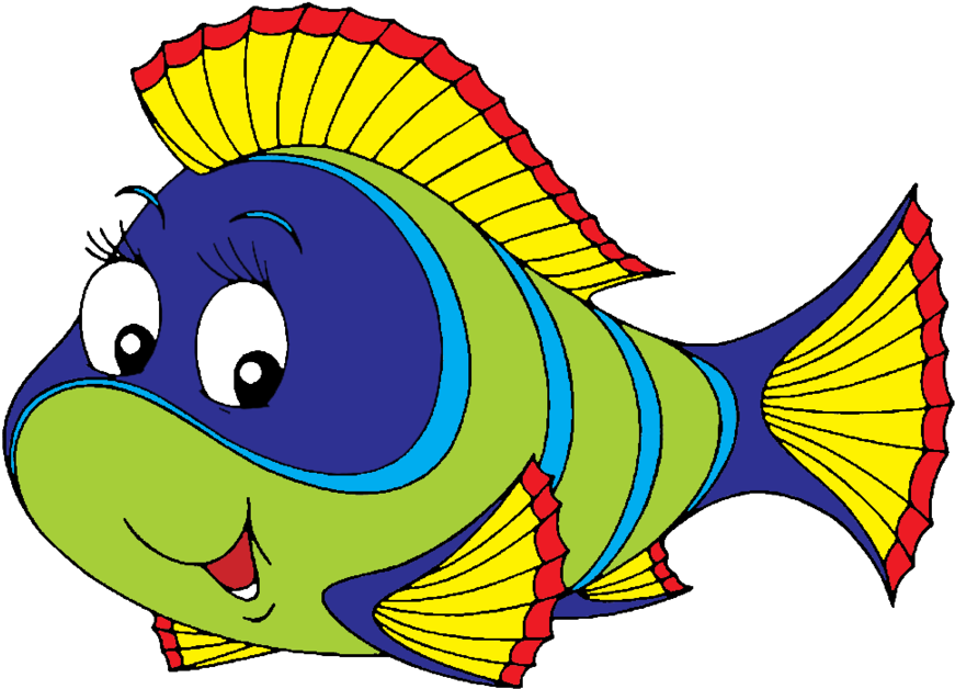 Fish Png Clipart - Pez De Colores Dibujo (500x362), Png Download