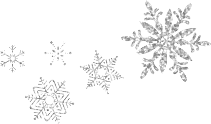 Save The Date - Silver Glitter Snowflakes Png (442x280), Png Download