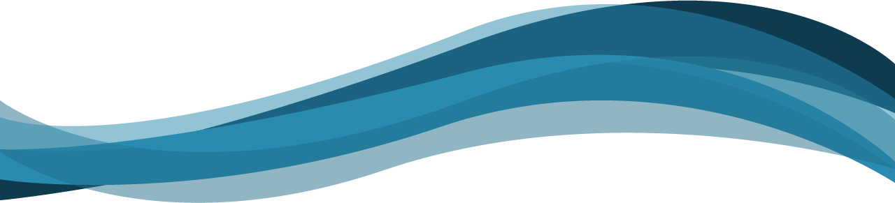 Wave Png Free Download - Blue Curved Lines Png (1280x291), Png Download