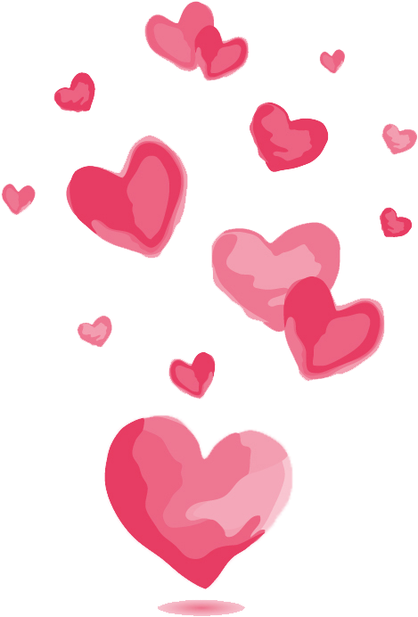 Watercolor Pink Love Vector Material - Love Vector Png (800x754), Png Download