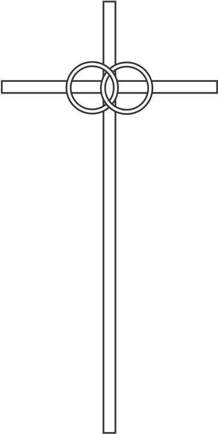 How To Set Use Wedding Cross Clipart (637x900), Png Download